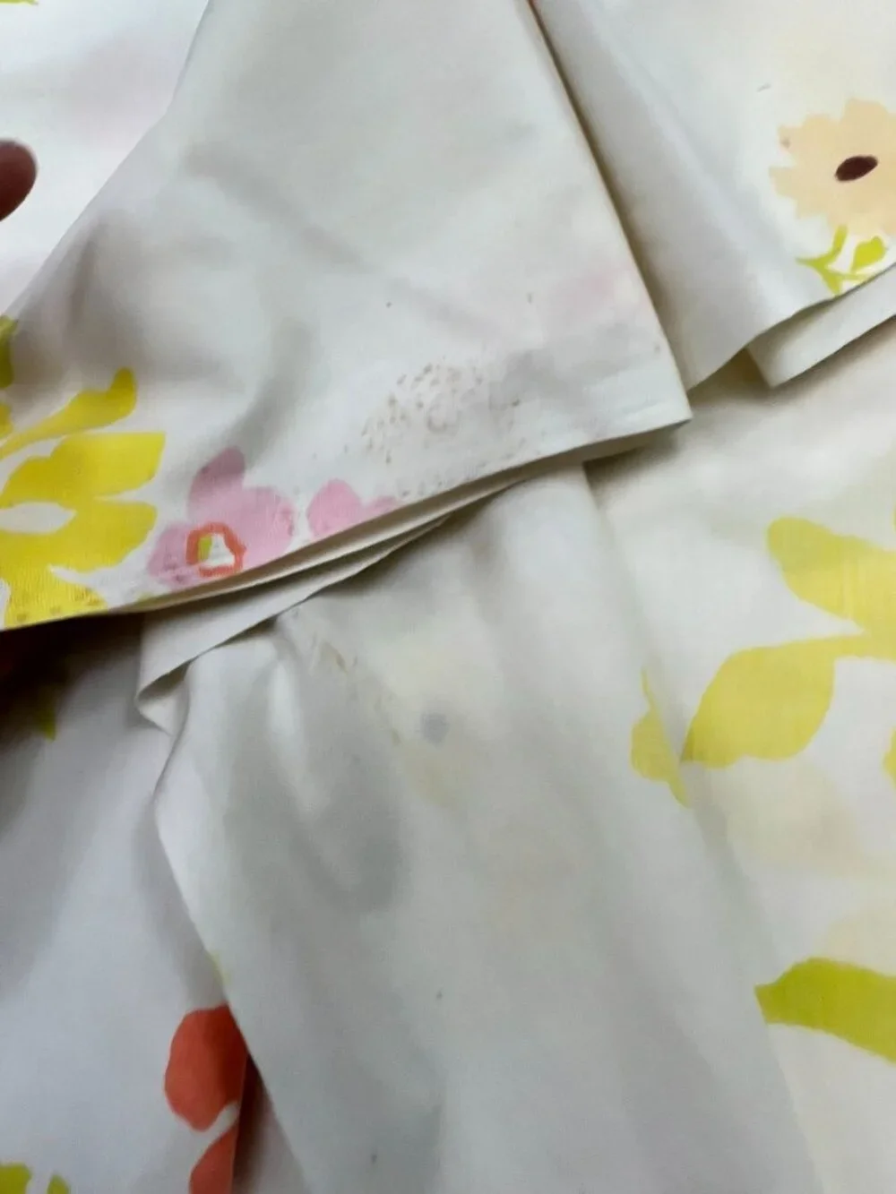 Vintage Sears Perma-Prest Floral All-Over Print Twin Flat Sheet 72